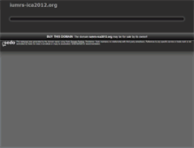 Tablet Screenshot of iumrs-ica2012.org